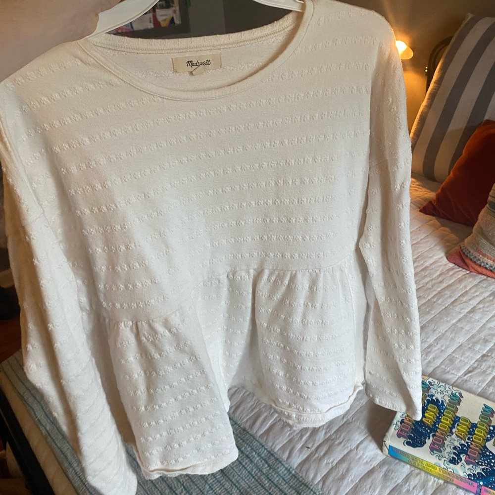Madewell Top Cream Size Small
